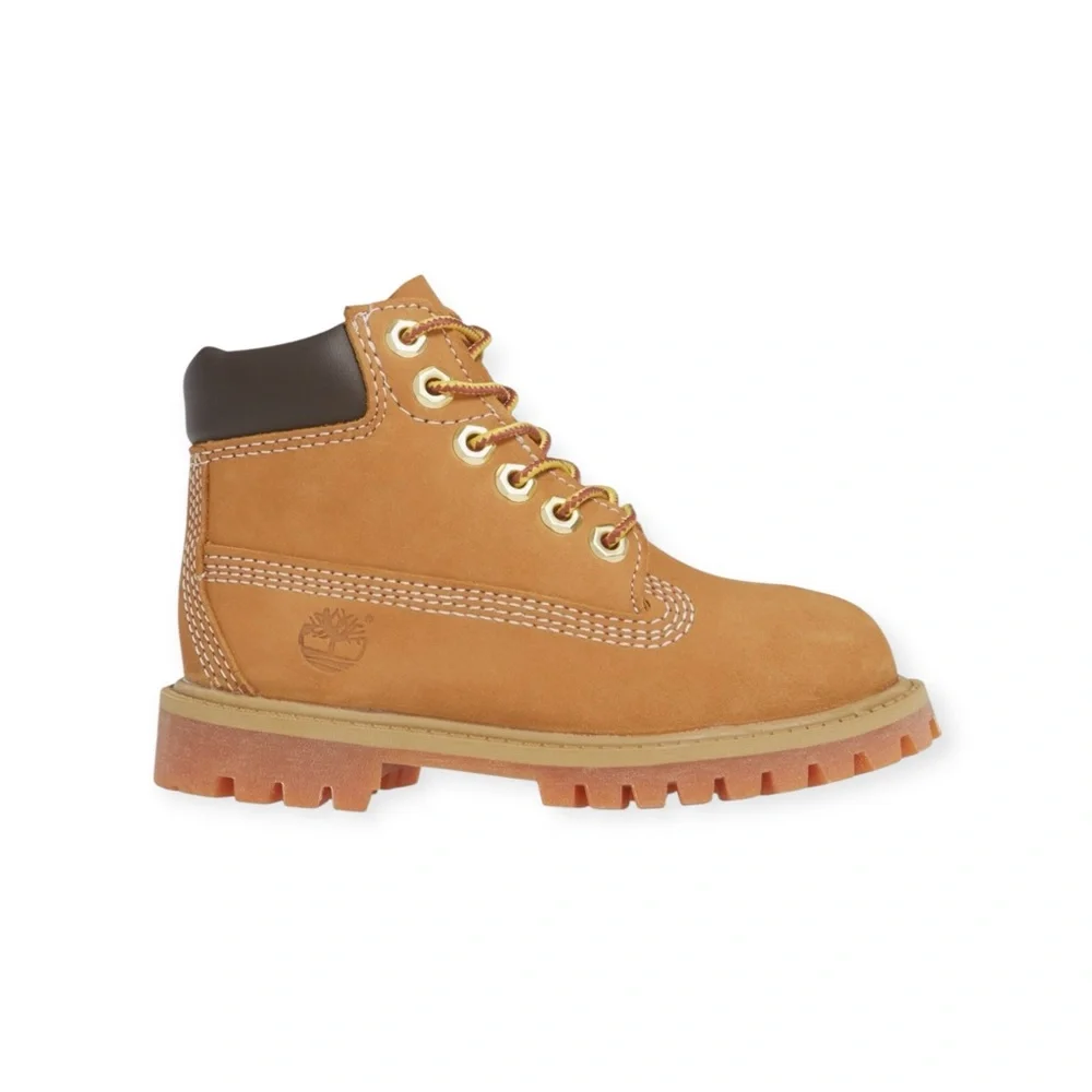 new Timberland ✪ 6 Inch Premium Baby Work Boot ✪ Wheat Nubuck ✪ 6 Boy Girl 22.5